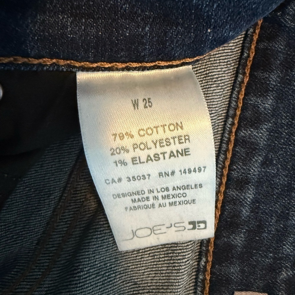 Joe's Jeans Blue Straight Leg Denim Womens Size 25 - Picture 3 of 7